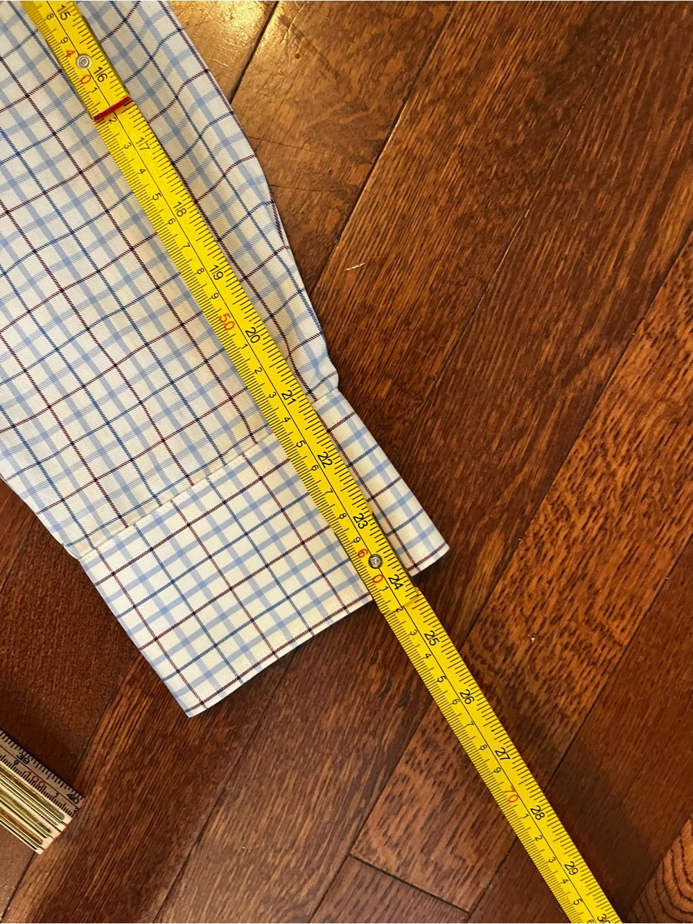 Lacoste Men's Light Blue and White Check Button-Down Shirt - Picture 10 of 12